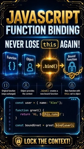 JavaScript Function Binding #coding #javascript #shorts #viral #trending #reels #programming