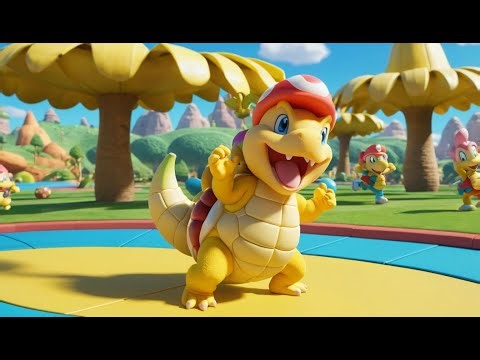 Mario Baby Koopa Slipped on a Banana Peel | Nursery Rhymes for Kids & Baby Songs