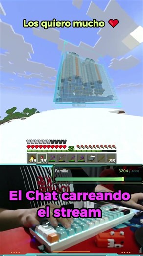 GRACIAS CHAT ❤️ #minecraft #minecraftbuilding #streamer