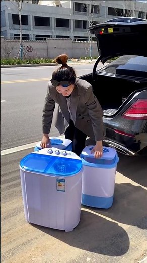 part 210.Mini Twin Tub Washer Powerful & Portable Laundry Made Easy