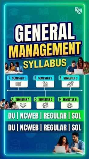 GE :- General Management || Full Syllabus || Ba / Bcom || Semester 1,2,3,4,5,6 || DU Syllabus..
