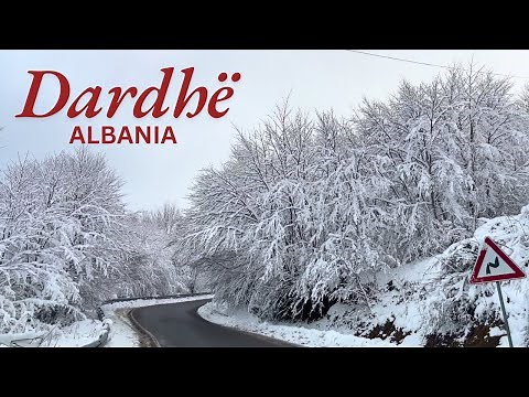 Dardhë Village, Albania 🚗❄️Winter Drive Through Snow-Capped Mountains