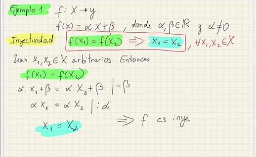 Función biyectiva / Definición / Ejemplo1