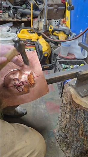 making a skull from 1mm copper sheet