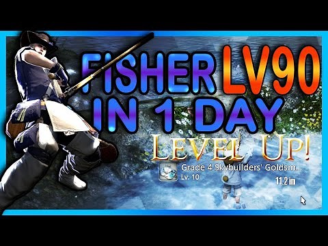 How to level Fisher Quickly in FFXIV: 1-90 in One Day - Easy Method
