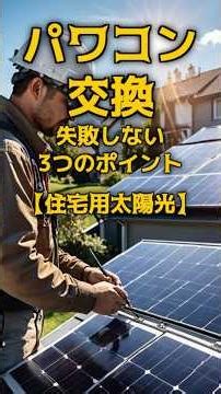パワコン交換で失敗しない3つのポイント【住宅用太陽光 業者選びの注意点】