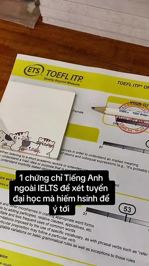Lúc đầu mình nhận làm Chat GPT mình cũng ko ngờ là có nhiều bạn trẻ tận dụng công cụ AI này một cách hiệu quả như vậy. Đây là chia sẻ từ 1b khách của mình hoàn toàn tự học TOEFL cùng Chat GPT để xét tuyển vào đại học! Rất vui chia sẻ dc nhiều tới các b #onthidaihoc #study #toefl #ielts #2005 #chatgpt @Chat GPT_Vietnam