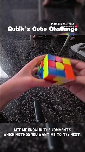 RUBIK’s CUBE CHALLENGE CFOP METHOD (Fridrich Method) #beginners #cfopmethod #rubikscube #challenge