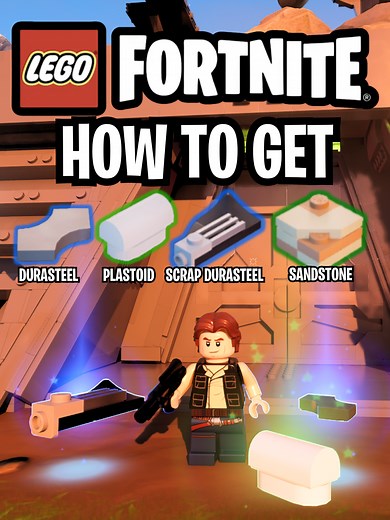 How to Get Sandstone, Plastoid, and Durasteel in LEGO Fortnite!
