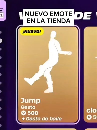 Nuevo EMOTE en la tienda de #fortnite es el baile Jump, adquierelo antes de que se vaya. #fortnitememes #fortniteemotes #fortnitepro #fortnitegaming