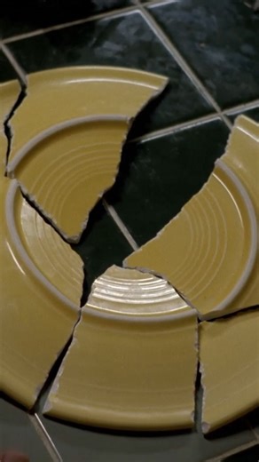 The Film Enthusiast on Instagram: "One of the best moments in the show After Walt passes out from a coughing fit, the plate holding Krazy-8's sandwich shatters on the basement floor. Later, Walt pieces the shattered plate back together and realizes a large shard is missing. Krazy-8 had grabbed it while he was unconscious to use as a weapon. This scene puts viewers in Walt's mind, figuring out the danger alongside him rather than simply showing Krazy-8 holding the shard. The plate becomes a symbo