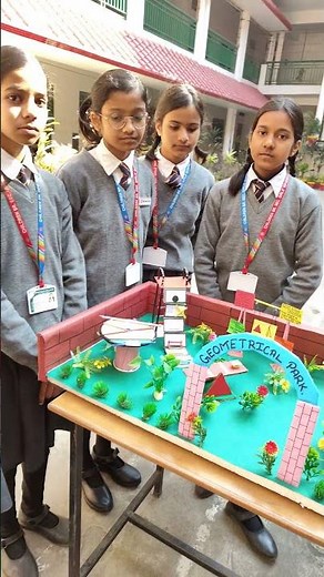 Geometrical park #schoolmathsproject | school maths project on to the topic geometrical shapes |