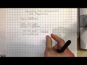 Converting metric measurements with proportions