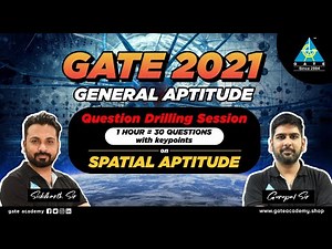 Spatial Aptitude Video Lecture | General Aptitude for GATE - Mechanical Engineering