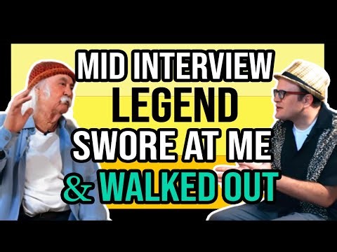 This INTERVIEW was a DISASTER as LEGEND CUSSED ME OUT for ASKING This Question! | Professor of Rock
