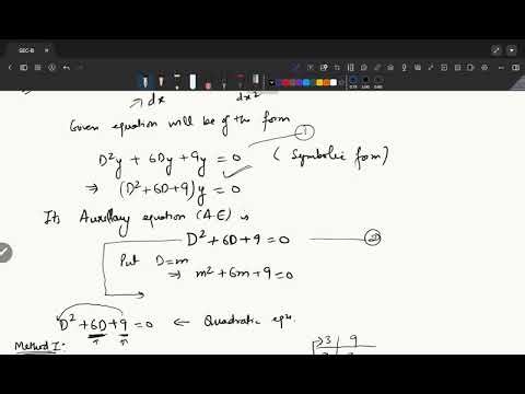Linear Differential Equation II Complementary Functions