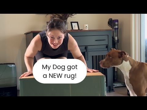 NEW Washable Rug for My Dog?! 🐾 Unboxing & Setup ✨💖
