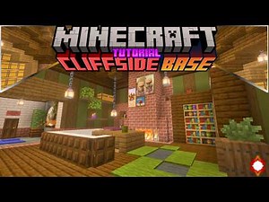 Minecraft How to Build a Starter Cliffside Base | Minecraft Cliffside Base Tutorial