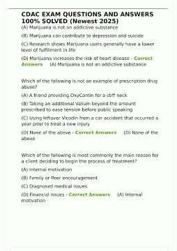 CDAC EXAM QUESTIONS AND ANSWERS 100 SOLVED Newest 2025