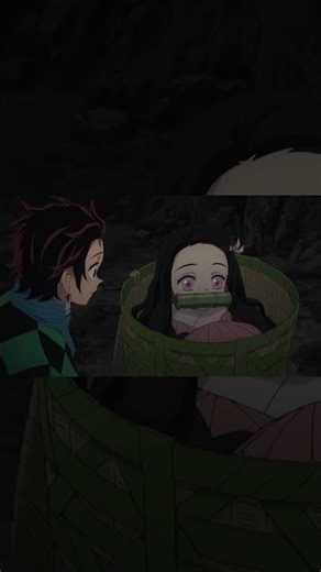 Nezuko in a basket | Demon Slayer edit |