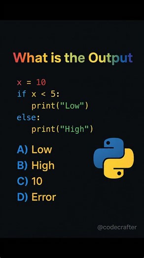 python programming on Instagram: "Drop your answer in the comments. . . . . #PythonForBeginners #PythonLife #programmingtutorial #codinglife #codesuccess #datascience #pythonprogramming #learn #instagramreels #javascript #ps . . Comment kro answer"