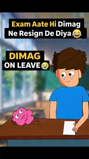 My Brain During Exam = System Crash 💀 🧠 #shorts