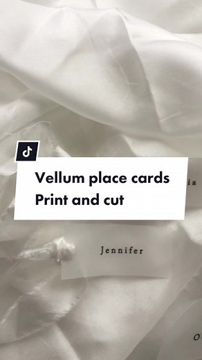 How to cut vellum place cards? Easy! Let me know if you have any questions!#vellum #vellumplacecard #silhouettecameo #silhouetteamerica #silhouettecameo3 #silhouettecameo4 #printandcut #melbourne #diycraft #tutorial #crafttutorial #howto #diywedding #diyweddingideas #printandcuttutorial