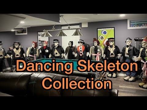 My ENTIRE Gemmy Dancing Skeleton Collection 2022!