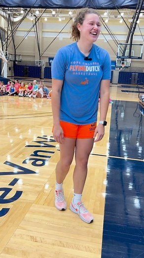 🎤 and 💬 , summer camp edition with Courtney Lee | Hope College Athletics