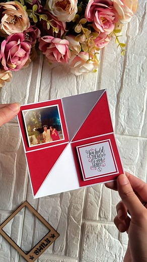 HANDMADE GIFTS AND SCRAPBOOK | Cute diy card tutorial ❤️ #giftideas #diygifts #diygiftidea #diygiftideas #diycrafts #diyideas #diygiftsandcrafts #giftsforher... | Instagram