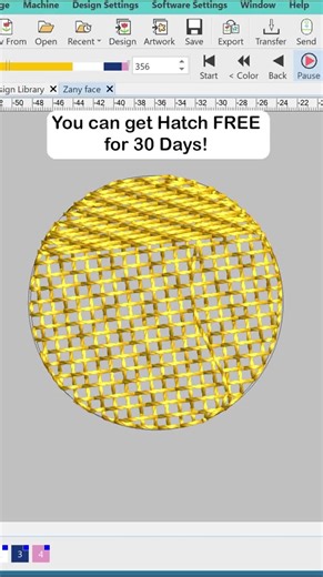 Get your 30 Day FREE Trial of Hatch today and get started embroidery digitizing! #Hatch #Hatchembroiderysoftware #machineembroidery #free30dayhatchtrial #embroiderydigitizing #HatchbyWilcom | Hatch Embroidery