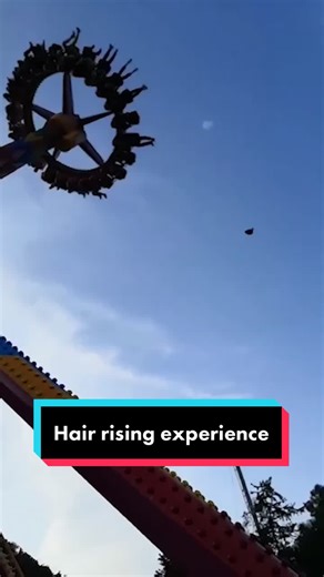 Wig Falls Off on Theme Park Ride