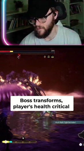 Boss battle intensity unleashed! Spectral wolf by side, special moves deployed. Watch the epic transformation and the boss's desperate retreat. #Gaming #BossFight #EpicBattle #GamerLife #VideoGames