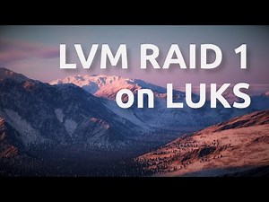 How to set up an LVM RAID 1 volume with LUKS encryption