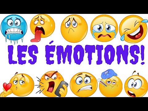 les émotions en français. Apprendre les sentiments en français.