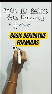 Ep - 11 | Basic Derivative Formulas #backtobasics#maths#learning#derivatives#students#shorts#viral