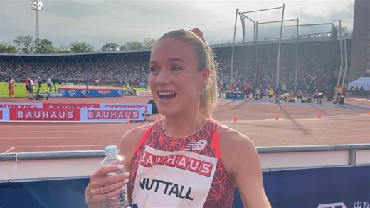 “The race was perfect and it was nice to get on a train and get dragged round a bit.” Hannah Nuttall talks through her massive personal best in the 3000m at the Stockholm Diamond League 🇬🇧 The Brit clocked 8:33.82 for fourth, smashing her now previous best of 8:40.01 from Boston back in February 🏃‍♀️ 🎙️ Euan Crumley | Athletics Weekly