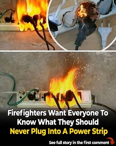 525K views · 627 reactions |  Firefighters are warning everyone: Most people plug this one thing into a power strip—and it can burn your entire house down in minutes. | Health Tips Tricks | Facebook