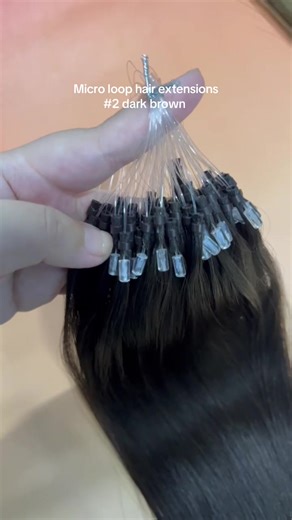 Micro loop hair extensions #fullshinehair #tiktokshopjumpstartsale #fyp #hairextensions #microloophairextensions