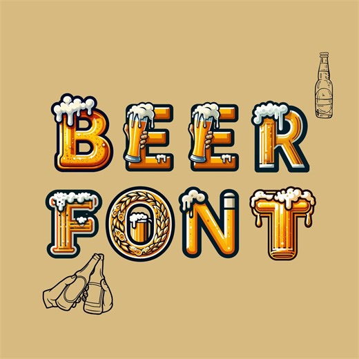 Beer Alphabet Clipart, Brewery Letters PNG, Pub Sign Sublimation, Oktoberfest Typography - Etsy