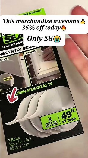 Upgrade Your Home with Alien Draft Seal Insulation Tape #homeimprovement