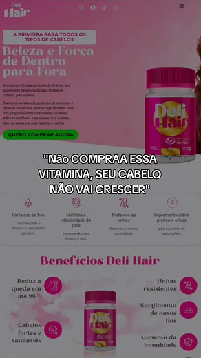 Vitamina Rosinha: Crescimento Capilar Comprovado