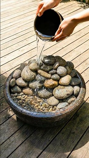 One Bowl + a Pump = a Mossy Mini Waterfall in Minutes ⚲