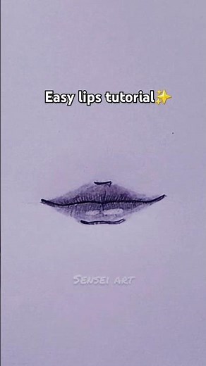 How to draw lips👄✏️ | Tutorial