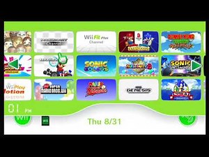 Wii Fit Themed Hacked Wii Menu