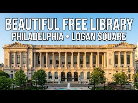 The Most Beautiful Library 📚in Philadelphia? | Free Library of Philadelphia Parkway Tour