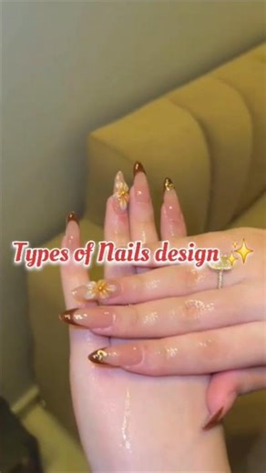 Types of Nails design 💅✨️#naildesign #nailshapes #nailartdesigns #nailtutorial