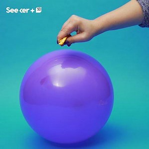 266K views · 834 reactions | How to pop a balloon using just an orange peel. | Seeker by The Verge | Facebook