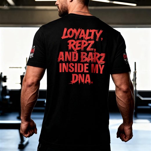 DNA Gym Shirt – Built in My DNA T-Shirt | Fitness and Hip Hop Streetwear | Repz & Barz - Etsy.de
