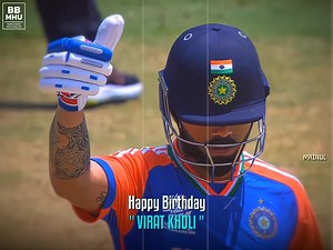 Happy Birthday 𝗩𝗜𝗥𝗔𝗧 𝗞𝗢𝗛𝗟𝗜 🐐 | Bangla Band Music Heals Us